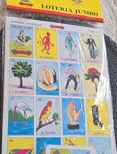Don Clemente Lotería Jumbo Mexican Traditional Game Set 10 Tablas picture