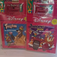 Disney TaleSpin Seeds of Victory & Darkwing Duck High Wave Robbery Book+Tape picture