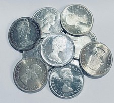 CANADA 80% CANADIAN SILVER DOLLAR-1 COIN LOT-0.6 OZT OF SILVER picture