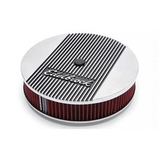 Edelbrock 4266 Elite Series Aluminum Air Cleaner, Round, 14 Inch picture