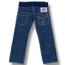 YEN JEANS 00s Japan Made Denim Jeans Low Rise Michiko Koshino Style Size 28 picture