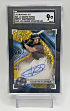 2024 Bowman's Best Agustin Ramirez Gold Mini-Diamond Auto 1/50 SGC 9 picture