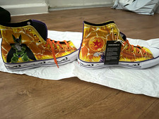 Converse Chuck Taylor All Star High Top Lace Up Sneakers Goku Cell Anime picture