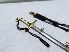 USMC Marines Mameluke Officers Saber W/ Belt Attachment - Officer James E Hayes picture