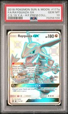 2018 Pokemon Sun & Moon Celestial Storm Rayquaza GX #177a PSA 10 picture