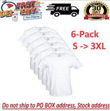 George Men's ultra soft Crew T-shirts , 6-Pack Size FROM S To 3XL picture