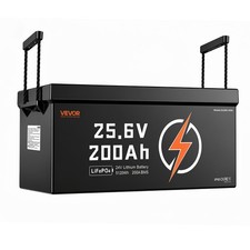 VEVOR 24V 200Ah LiFePO4 Lithium Battery 4000+ Cycles Built-in 200A BMS 5120Wh picture