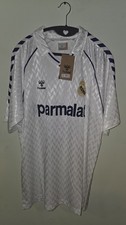 Real Madrid Retro 1986-'87 Hummel Home White #4 Solana XXL Jersey NWT picture