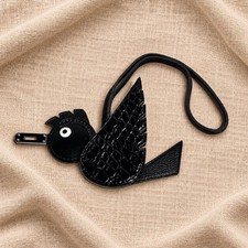 Hermes Birdie Touch Alligator Bag Charm Epsom Calfskin Leather Bag Accessory Lux picture
