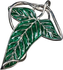 WETA Workshop - The Lord of the Rings Trilogy - Elven Leaf Brooch & Chain [New T picture