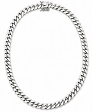Heavy 184g Solid .999 Silver Miami Cuban Link Chain 10mm 26´´ Box Clasp picture