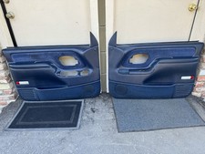 95-98 Silverado Suburban BLUE Front Left Right Door Panel Set Yukon Sierra Tahoe picture