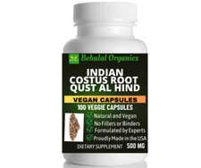 Indian costus 500mg Qust al Hind 100 veg capsules picture
