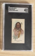1888 N2 ALLEN & GINTER AMERICAN INDIAN CHIEFS WAR CAPTAIN POP 2 SGC 4 picture