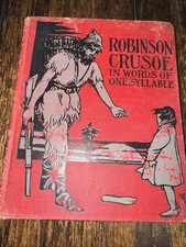 Antique 1908 Robinson Crusoe Book, 