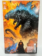 JUSTICE LEAGUE VS GODZILLA VS KONG #3 Variant SIGNED JONBOY MEYERS COA DC NM 9.8 picture