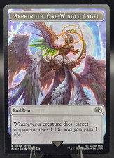 Wizards Of The Coast MTG  Final Fantasy Sephiroth, One Winged Angel Emblem #0024 picture