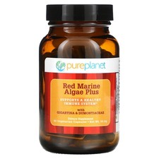 Pure Planet Red Marine Algae Plus 500 mg 90 Veggie Caps All-Natural, picture