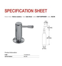 Franke Soap Dispenser Satin Nickel New #902-SN picture
