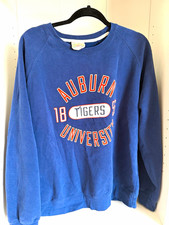 Vintage Auburn University Tigers Crewneck Sweatshirt Blue picture