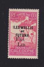Wallis and Futuna stamp, French colony tax No. 33a, luxury tropical gum ** picture