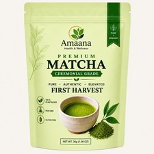 Premium Match Powder, Ceremonial Grade, First Harvest, Japanese Origin, 1.06 oz. picture