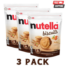 Nutella Biscuits Cookies filled with Nutella Hazelnut Spread, 9.7 OZ ( 3 Pack) picture