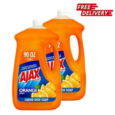 2pk Ajax Ultra Triple Action, Dishwashing Liquid Dish Soap, Orange 90 fl oz picture