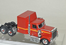 RTR 1:87=HO-Brekina 85784 Chevy Bison tractor truck RED BENTZ-ROAD SLEEPER-BUILT picture