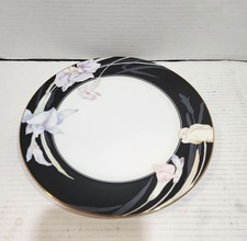 Mikasa Charisma Black L9050 Dinner Plate Vintage Black China picture