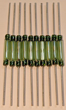 10X Magnetic Reed Switch - SPST Normally Open - 46mm Long x 2.5mm Diameter  N.O. picture