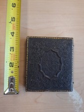 Antique Original Photograph Case. 1900’s. Man And Woman Vintage Nice Square picture