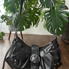 Moto vintage y2k black leather picture