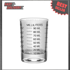 Shot Glass Measuring Cup 3 Oz 90ml Liquid Heavy Espresso Glass with Clear Scale picture