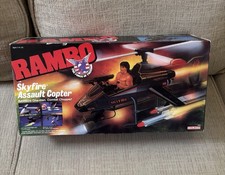 Rambo Skyfire Assault Copter Vehicle New In Box Coleco Vintage 1986 Rare NR $199 picture