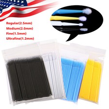 100 pcs/pack micro applicator micro brush Regular fine ultrafine dental beauty picture