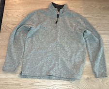 Wrangler Authentics 1/4 Zip Pullover Fleece Size M Gray picture