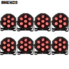 8PCS SHEHDS 7x18W LED Stage Light RGBWAUV 6in1 Par Light Bar Disco DJ Lighting picture