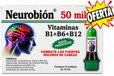 NEUROBION 50 MIL Vitaminas B1 B6 B12 Ampollas Bebibles picture