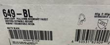 Kohler K-649-BL  Simplice Pull-Down Secondary Sink Faucet, Matte Black*READ* picture