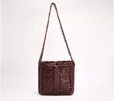 Patricia Nash Vaticci Leather Chainlink Crossbody NWT A704965 British Tan picture