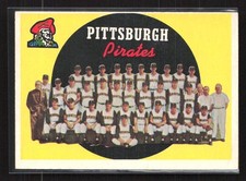 1959 Topps #528 Pirates Team Card / Seventh Series CL - EX/EX+ - High # SP picture