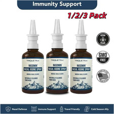 Nasomin Iodine Nasal – Nasal Cleanse– Neutralize Nose - Iodine + Fulvic NEW Aci picture