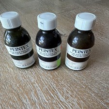 Sennelier Peintex Fabric Ink 3-Bottle Lot 60ml Olive Green Indigo Tobacco picture