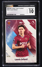 Topps TF 2025-26 Lewis Orford West Ham Utd #342 RC CGC 10 /99 UEFA FIFA picture