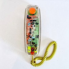 Vintage Conair SW205 Clear Transparent Neon Phone 1980s 90s Parts Repair picture