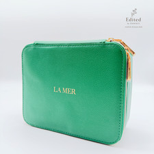 La Mer Green Beauty Organizer Vanity Case Cosmetic Storage Travel Case NWOT picture