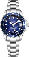 Stuhrling 3950L Women's Underwater Svelte 32mm MOP Stainless Link Bracelet Watch picture