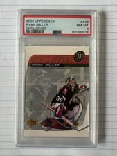 2002-03 Upper Deck Exclusives - Ryan Miller Young Guns PSA 8 picture