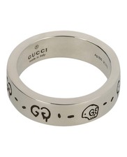 Gucci Womens Sterling Silver Ghost Ring 6MM picture